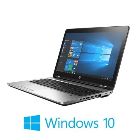 Laptopuri HP ProBook 650 G3, i5-7200U, 256GB SSD, 15.6 inci Full HD, Win 10 Home